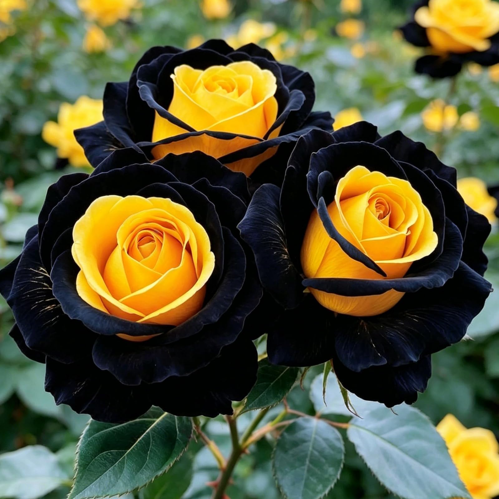 Großartig Rosenpflanzen, Rosenrhizom, Rosa, Kältetolerant Mehrjährig, Gewächs für Privatgarten und Blumentöpfe, Pflegeleicht-4Rhizome-B