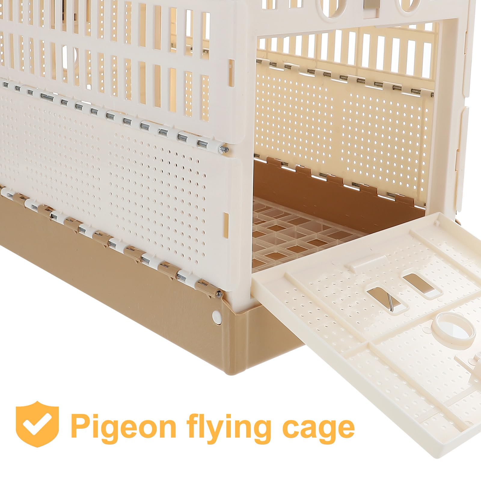 Genérico Jaula para Palomas de Plástico Plegable Bandeja Extraíble y Pestillo Seguro para Entrenamiento de Palomos Deportivos y Transporte en Casa y Exterior 12.6X8.7X7.9 Pulgadas