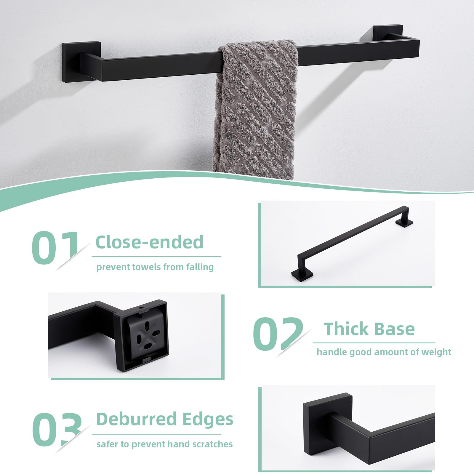 Set Portasapone Accessori Bagno In Resina - Nero Opaco Con Design Scanalato - Pratico E Moderno - copertina