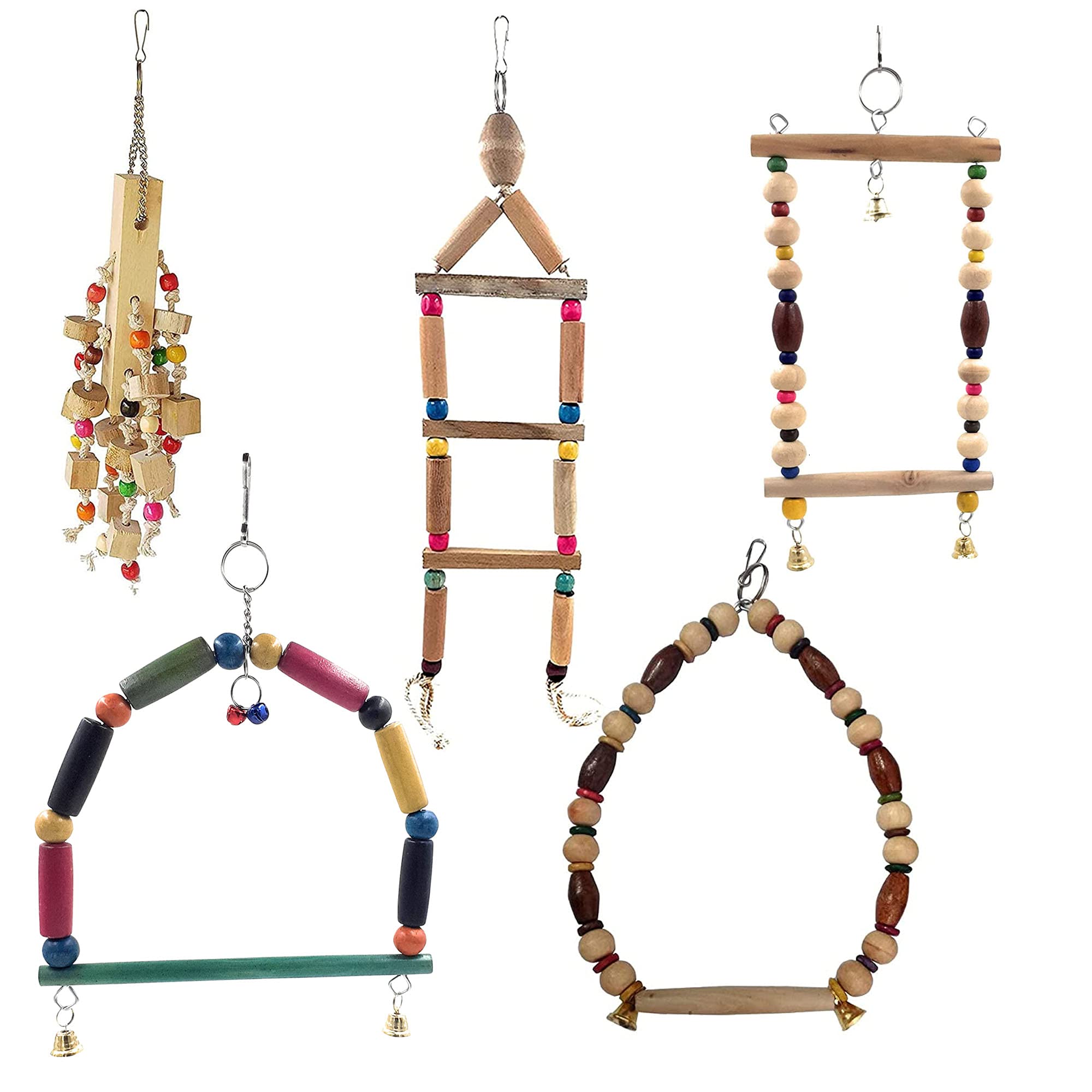 Jainsons Pet Products® Bird Swing Toys, Chew Toys for Small Birds Parakeets, Conures, Finches, Budgie Parrots, Love Birds (B094KZG5D9) Amazon Price History, Amazon Price Tracker