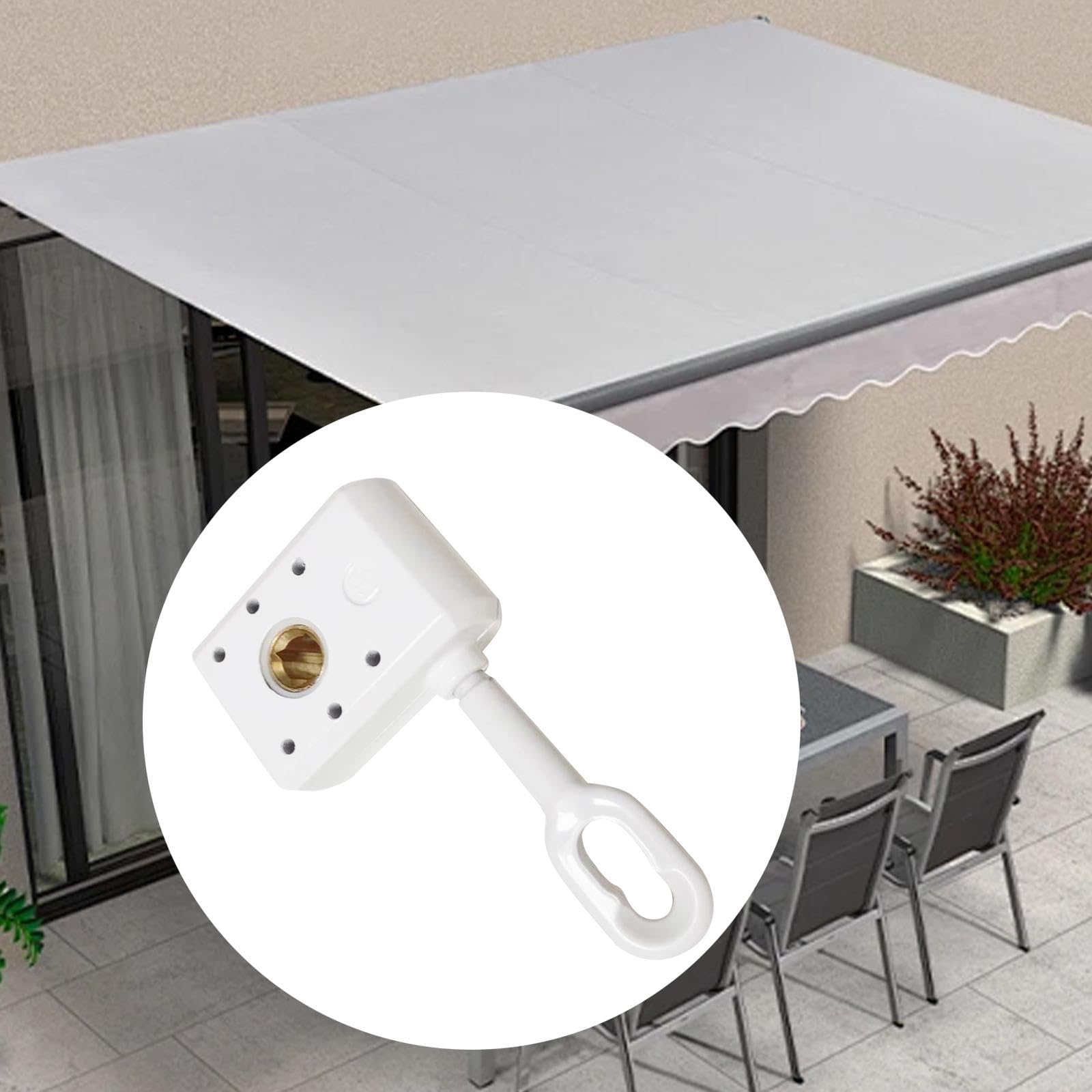 Kurbelgetriebe für Markisen, Antriebsgetriebe für Markisen, Professionelle Und Einfach zu Montierende Hardware Teile für Regenschutz Im Garten