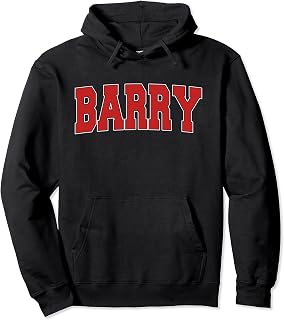 BARRY UNITED KINGDOM Varsity Style Vintage Retro UK Sports Pullover Hoodie