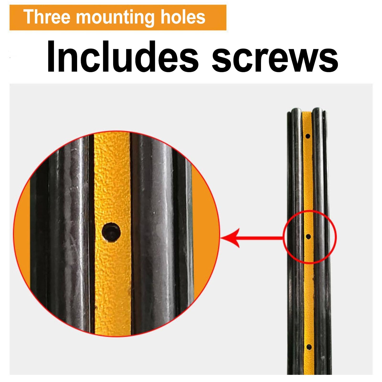 Anti-Impacto Protector Columnas Garaje, de Goma Protector Pared Garaje, Negro y Amarillo Protección Parking para Uso en Garajes y Aparcamientos