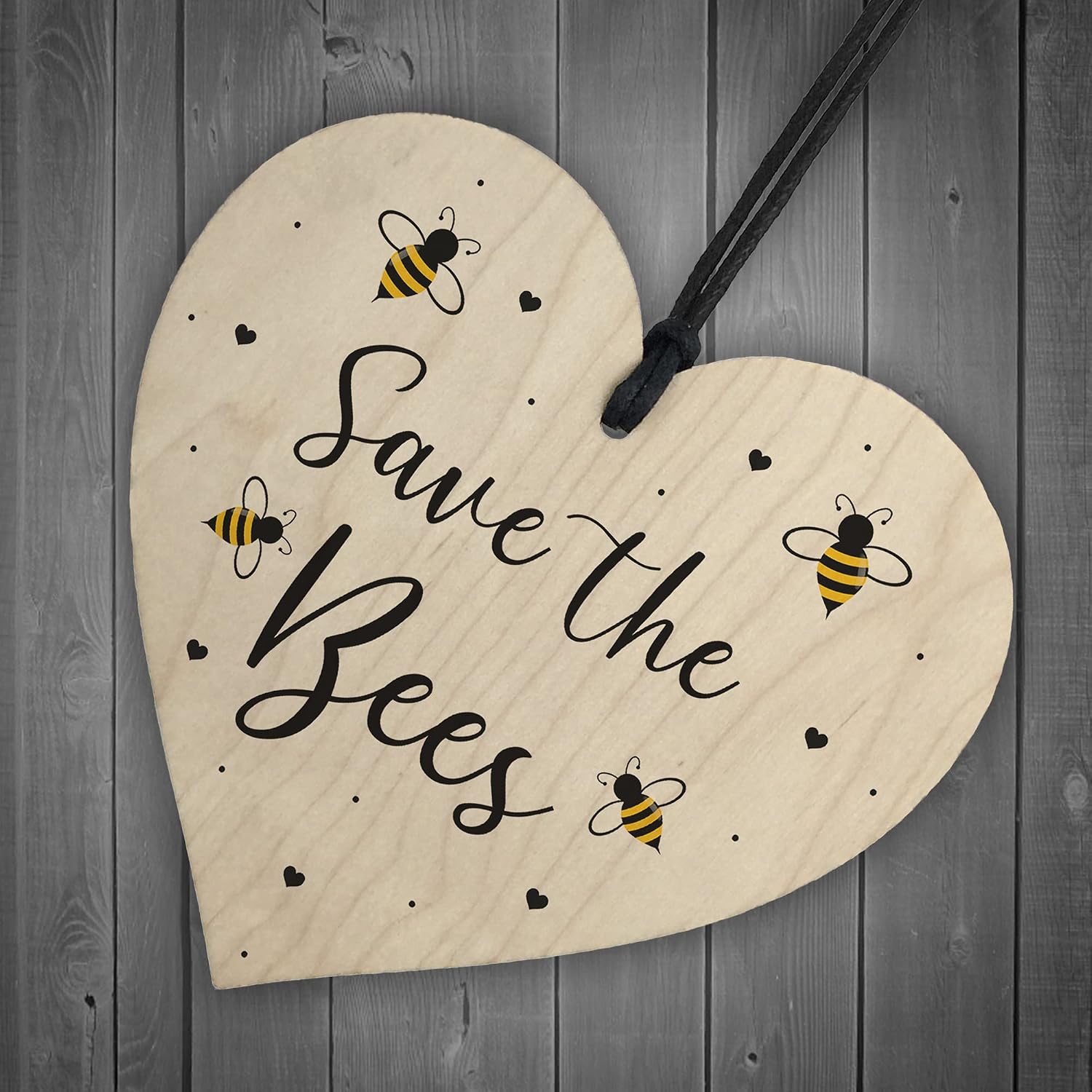 RED OCEAN Garden Sign Hanging Door Plaque SAVE THE BEES Summerhouse Shed Sign Home Gift