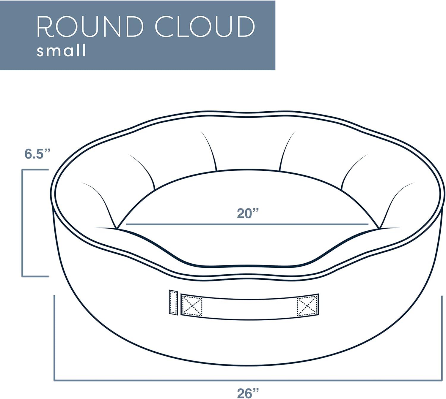Bark and Slumber Bentley Brown Small Round Cloud Dog Bed Cover : Pet Supplies