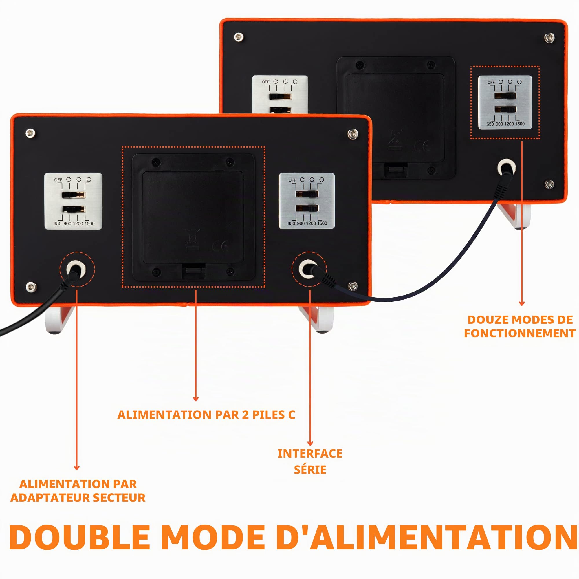MOZSLY Remontoir Double pour Montres automatiques avec Moteur Silencieux 12 Modes de Rotation Réglage en Cuir