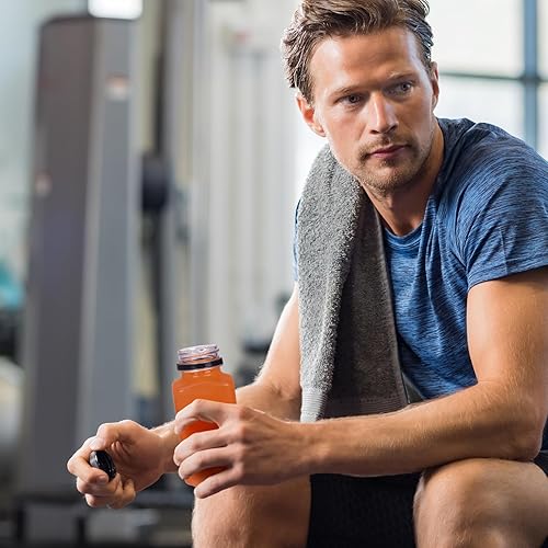 Miniatura 6 de TOMNK 100 botellas de plástico vacías de 8 onzas con tapas, recipientes reutilizables transparentes a granel para bebidas con etiqueta, embudo