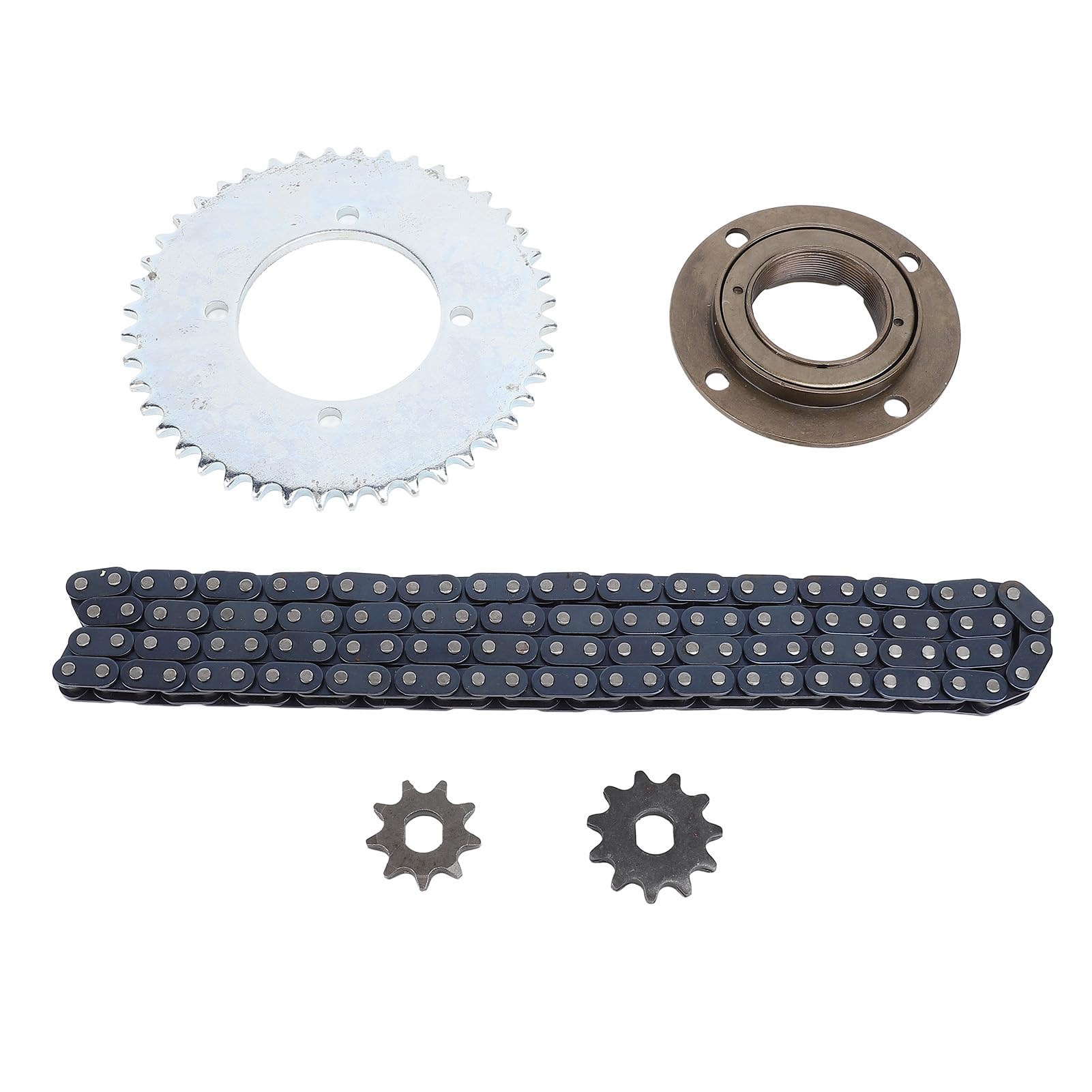 Kit de chaîne de pignon Avant et arrière T8F, 116 maillons, 10mm, 10ème 44T, Ensemble de chaînes à Engrenages, pour Mini véhicules Tout-Terrain, en Acier