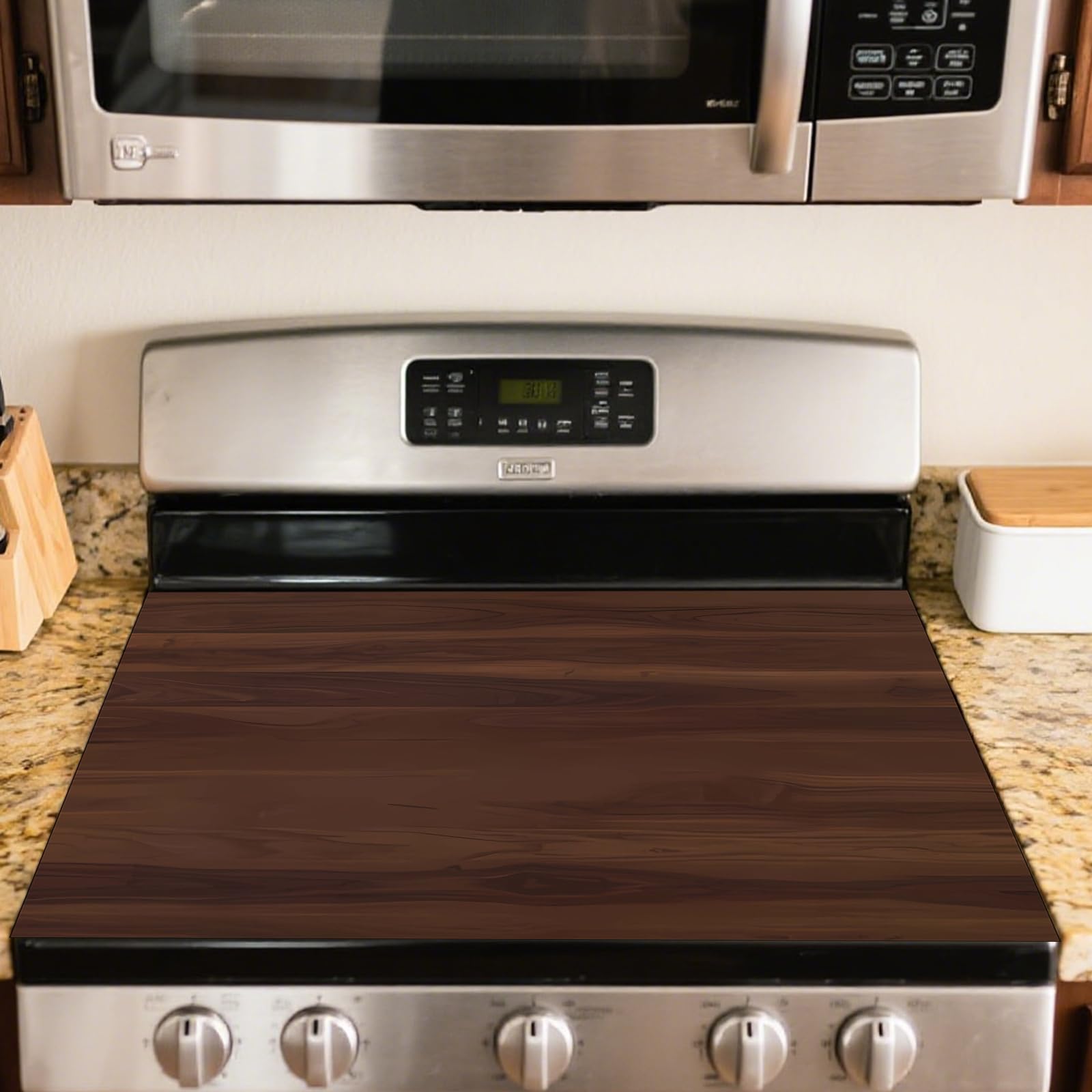 Nuxovilar Stove Top Cover Cooktop Protector 20x28in Polyester Glass