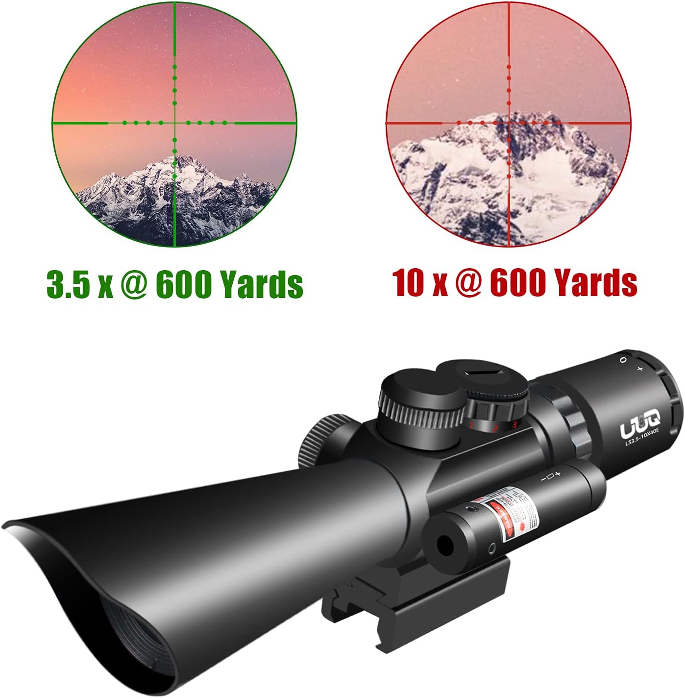 UUQ Tactical 3 5 10X40 Illuminated Picatinny Photo