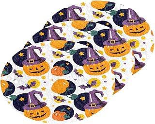 Color Halloween Pumpkins Sponge Dish Sponge 3 Pcs Kitchen Sponge Handy Sponges Cellulose Sponges for Cleaning Kitchen and Household