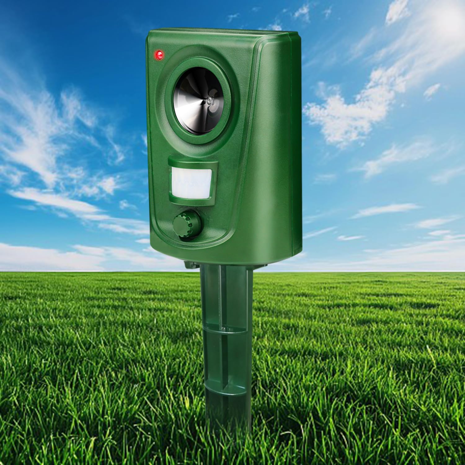 Cat Scarers Battery Operated for Gardens Cat Repellent Ultrasonic Waterproof Fox Deterrent Motion Activated Quick Fix Animal Repeller Outdoor for Squirrels Dog and More