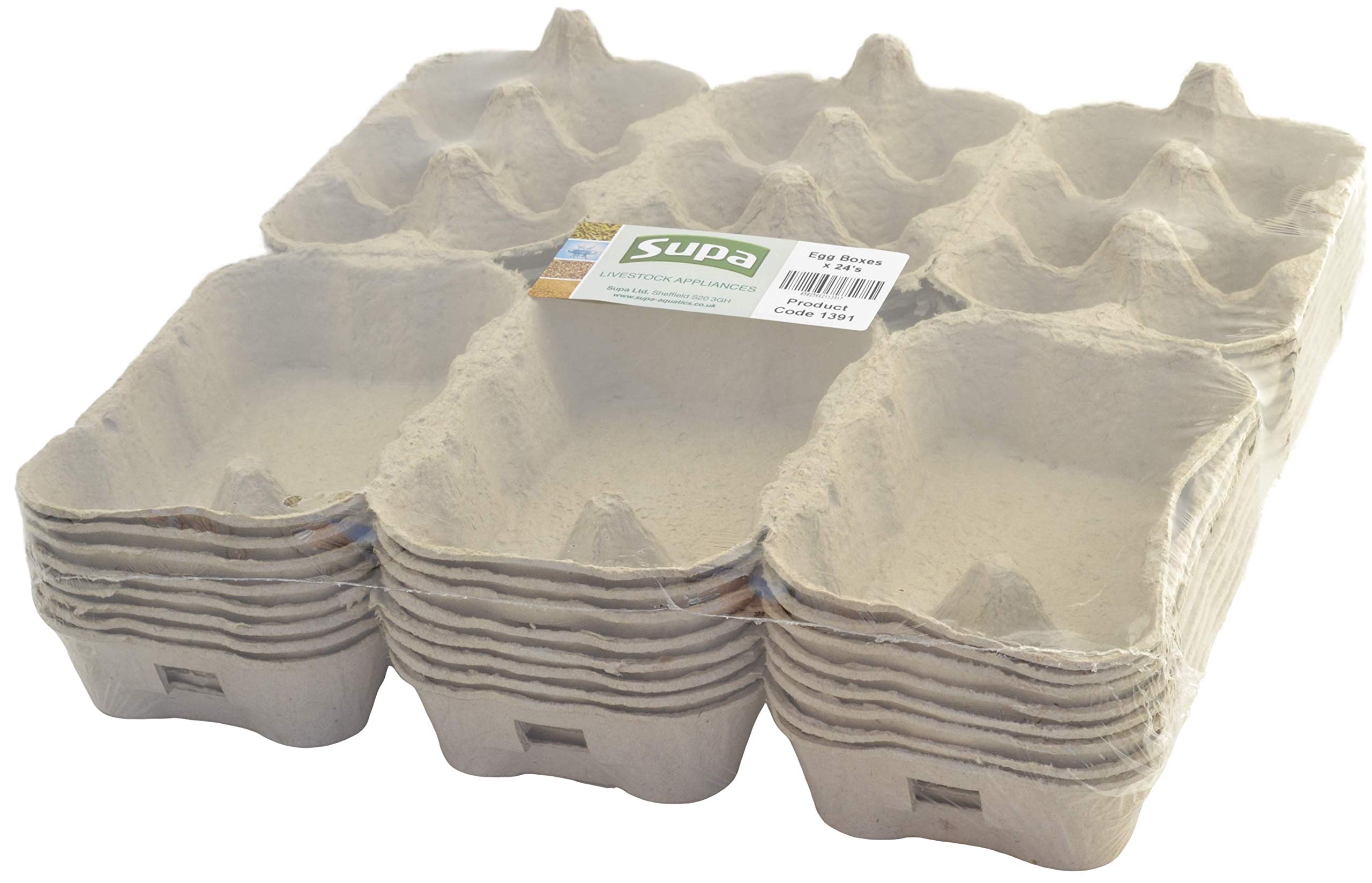 Supa Egg Boxes, 24Piece Traditional Fibre Egg Box 100 Recyclable
