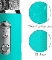 Vista 3 de YOUSHARES Blue Yeti Protector - Funda de silicona de protección completa para micrófono Yeti y Yeti Pro (verde jade)