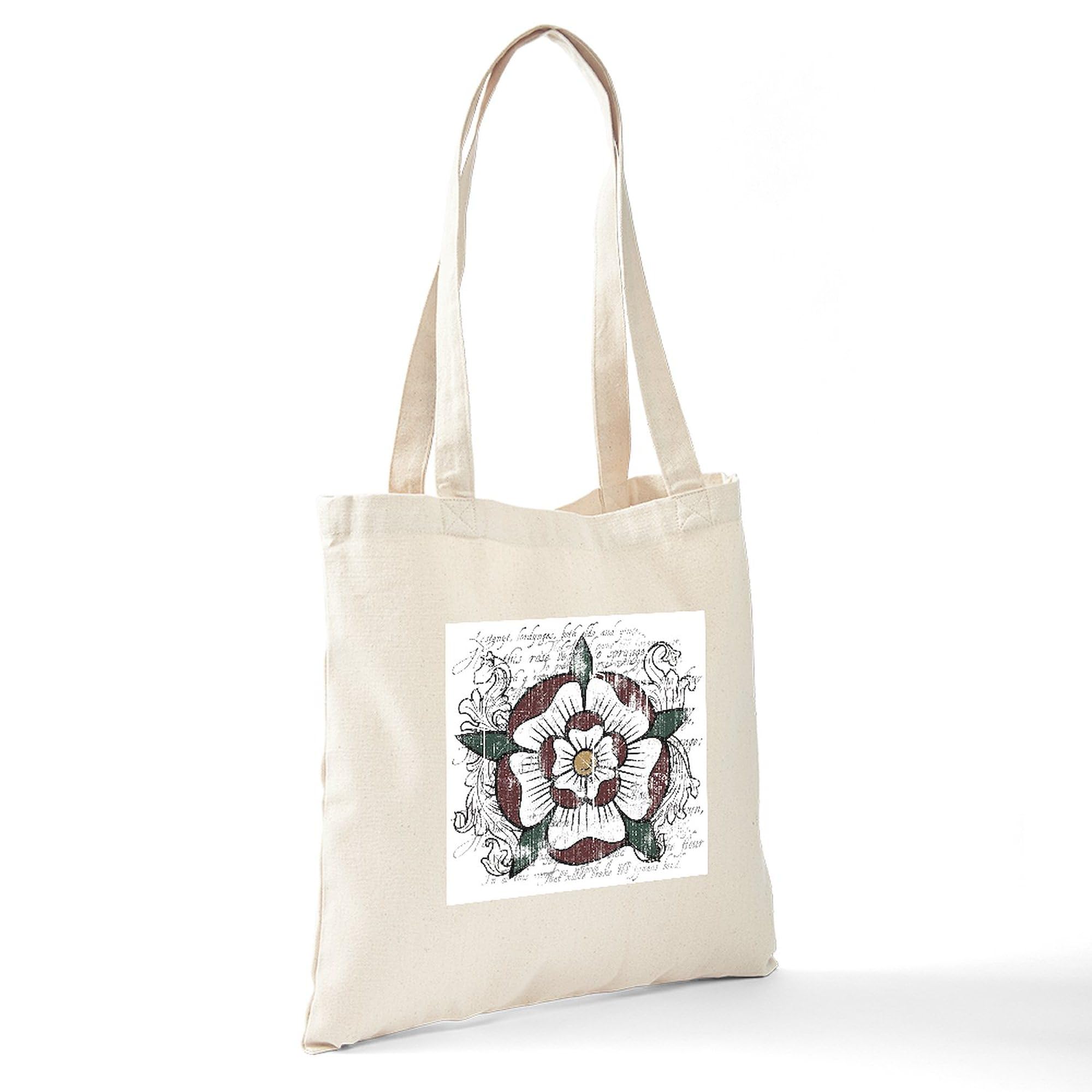 Amazon.com - CafePress Tudor Rose Tote Bag Reusable Natural Beige