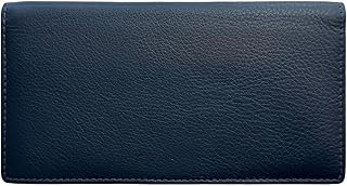 RFID Leather Checkbook Cover With Credit Card Slots and Pen Holder