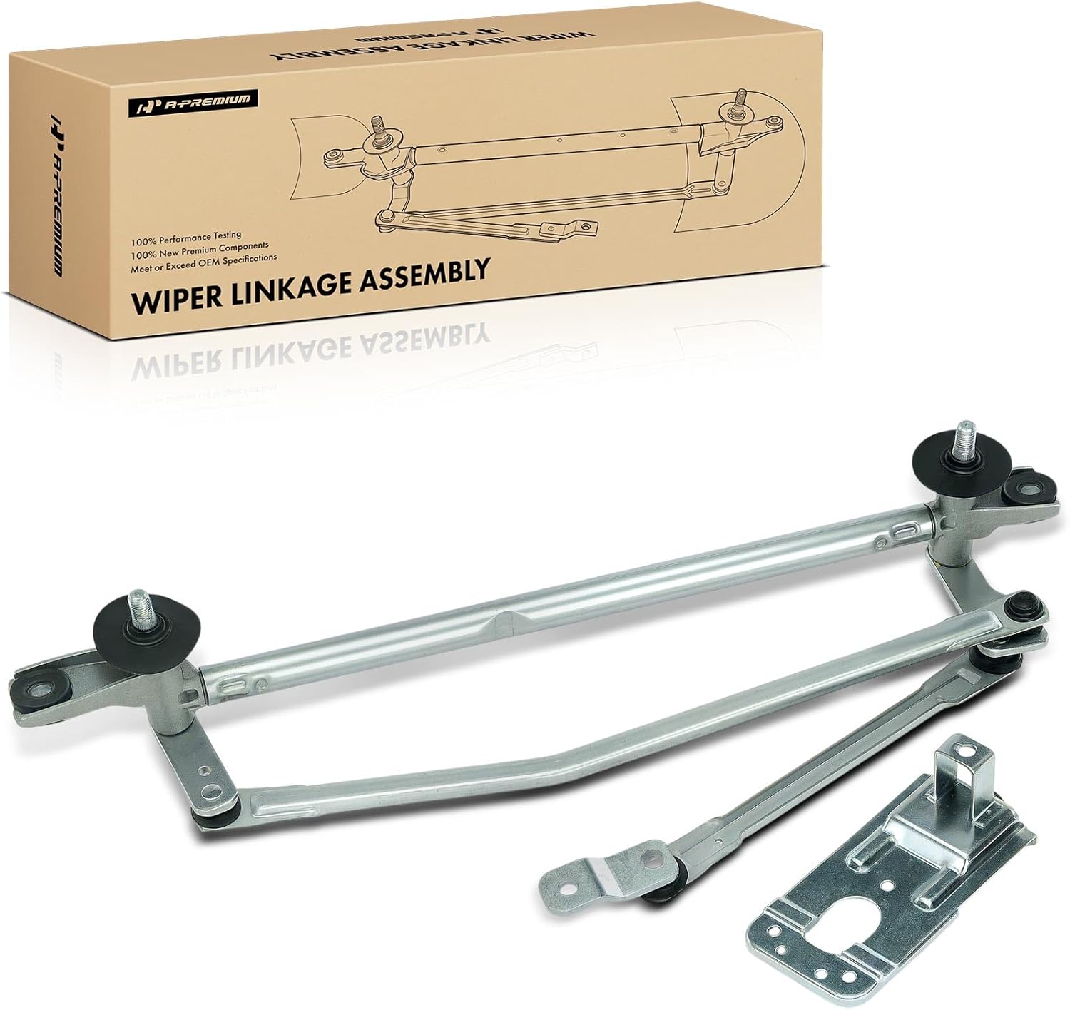 A-Premium Front Windshield Wiper Linkage Compatible with Hyundai Tucson 2005 2006 2007 2008 2009