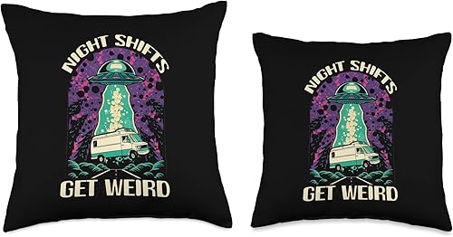 Miniatura 3 de Night Shifts Get Weird  Ambulance Paramedic  EMT EMS Throw Pillow, 18 x 18, multicolor