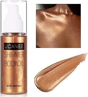 UCANBE Aceite Body Shimmer de 3.4 fl oz, acei...