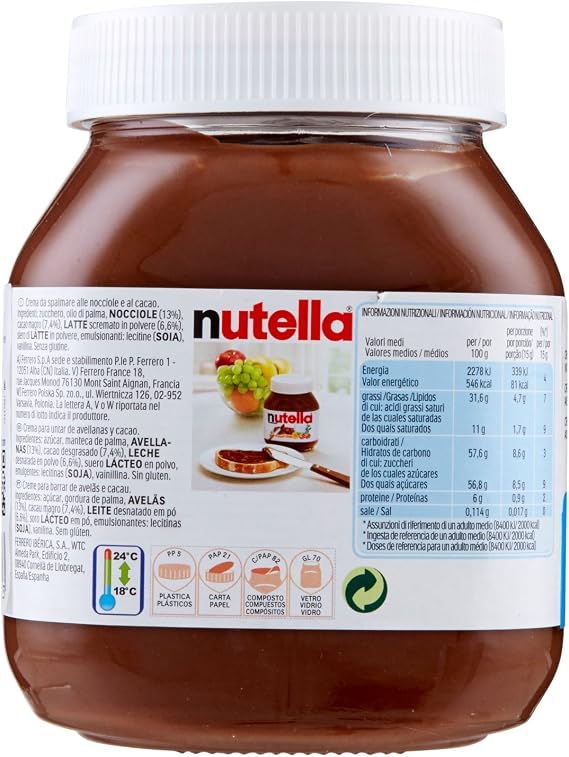 Nutella Chocolate 630 Gr