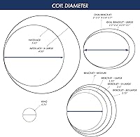 Vista 6 de Beadalon Remembrance - Alambre de memoria de acero inoxidable, redondo, collar, brillante, 8 onzas, aprox. 288 bobinas