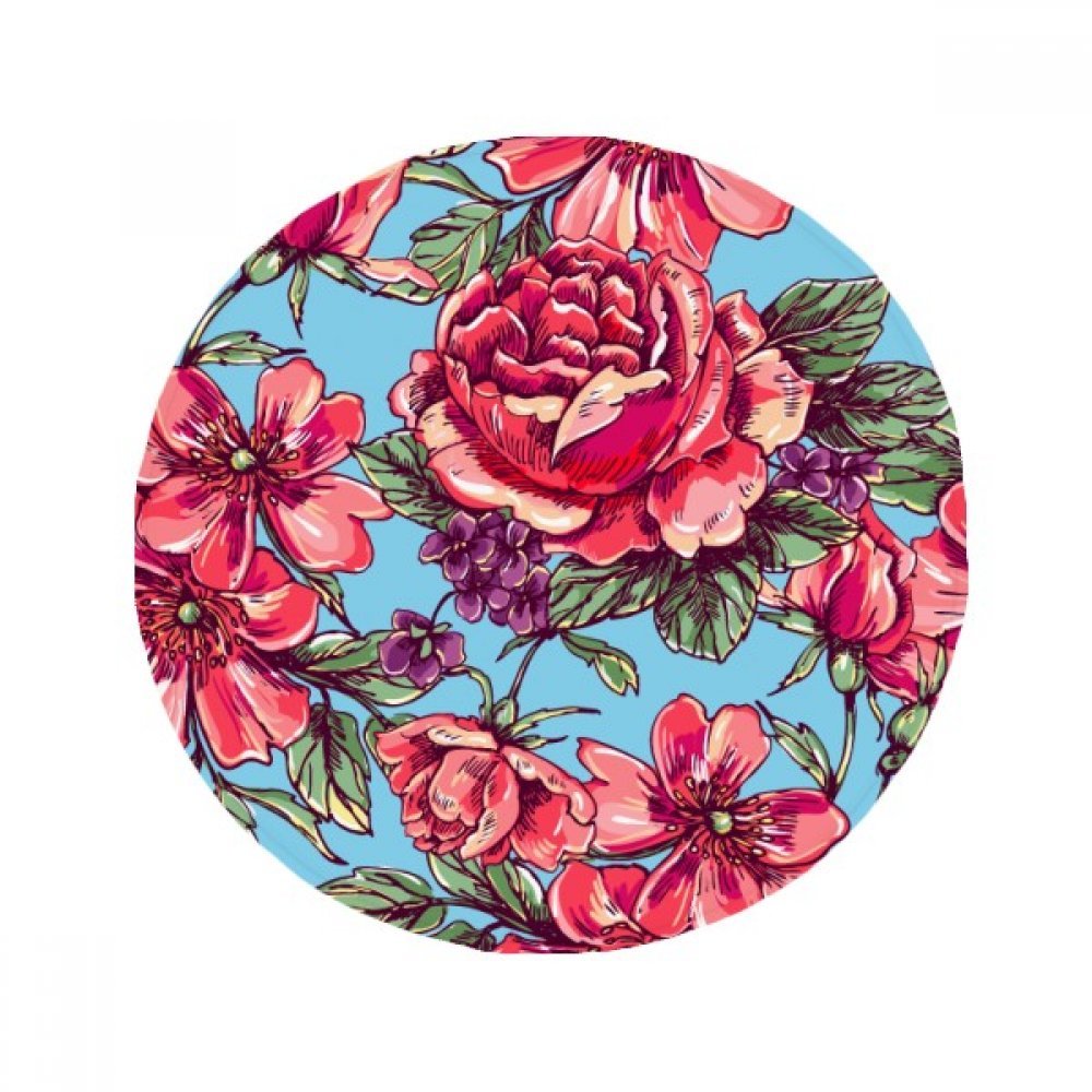 Cadeau 50x50cm tapis pet tapis ronde coloré pour sublimer une salle de bain moderne