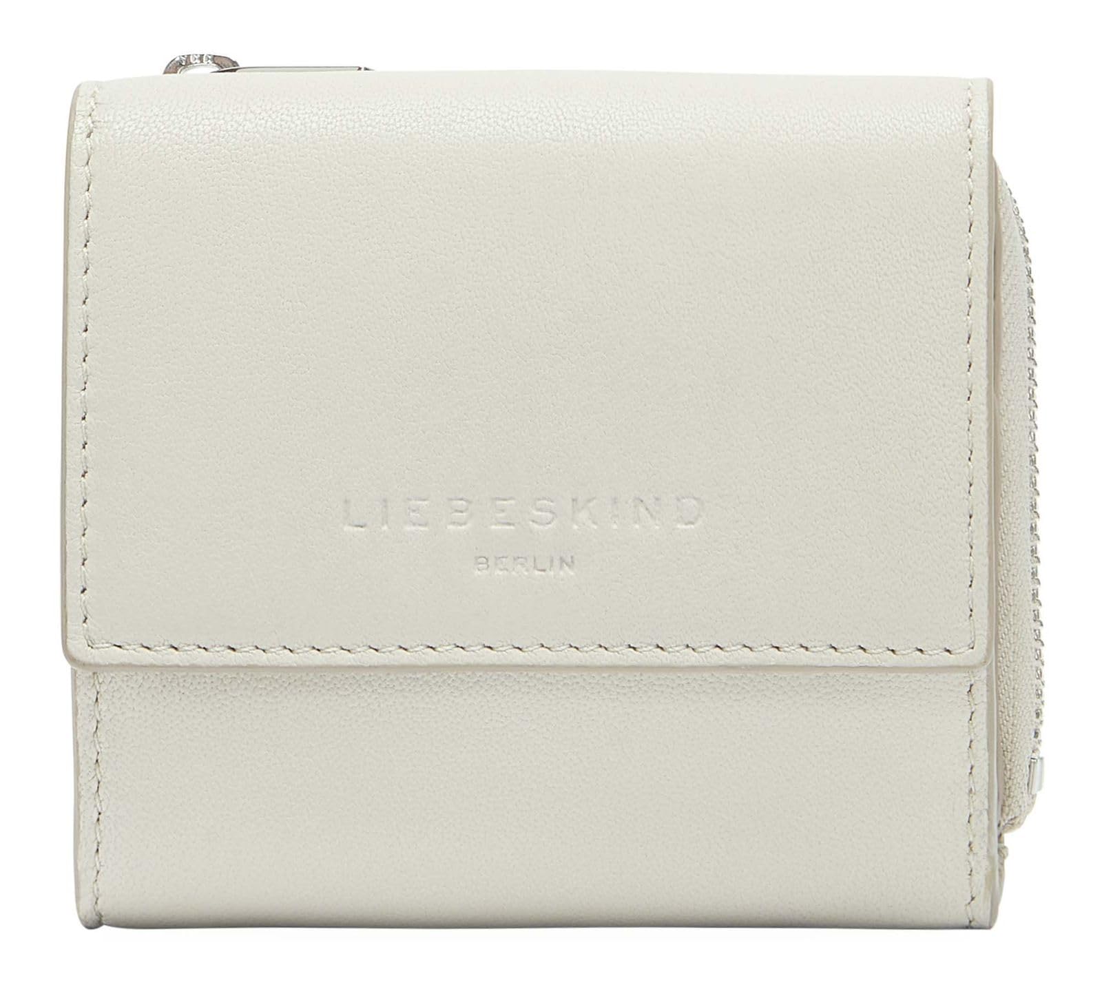 LIEBESKIND Berlin Leather Purse Lila Sheep Natural Alva Wallet Milk Light Grey