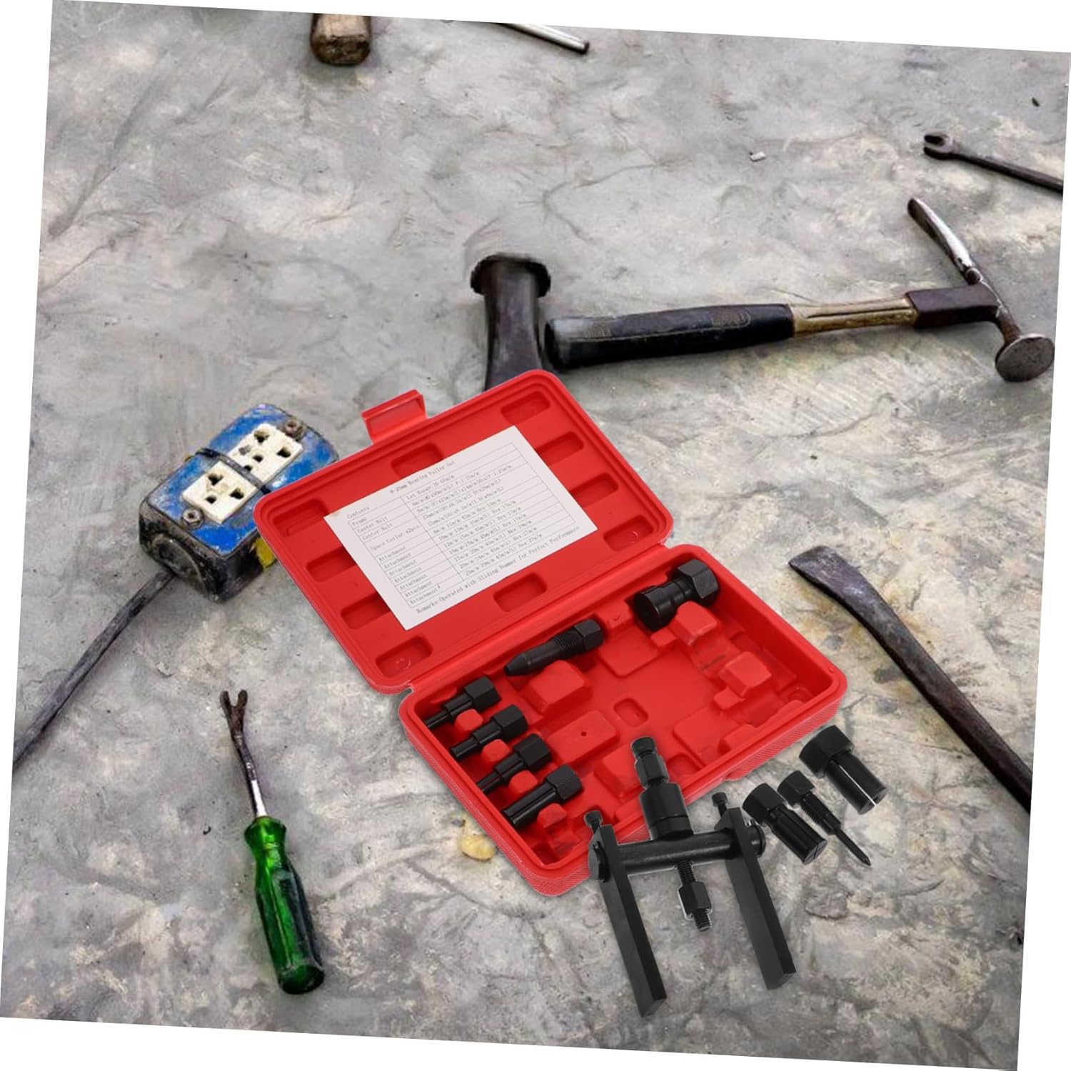 10pcs Axle Bearing Puller Bearing Puller Disassembly Motorcycle Two-jaw Box