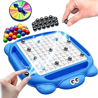 Magnetic Chess Game Board Set,Intellectual Magnet Chess Strategy Games with 40 Magnetic Stones,Strategy Games for 2-4 Players,Educational Game for Family Birthday Party and Kids Adults