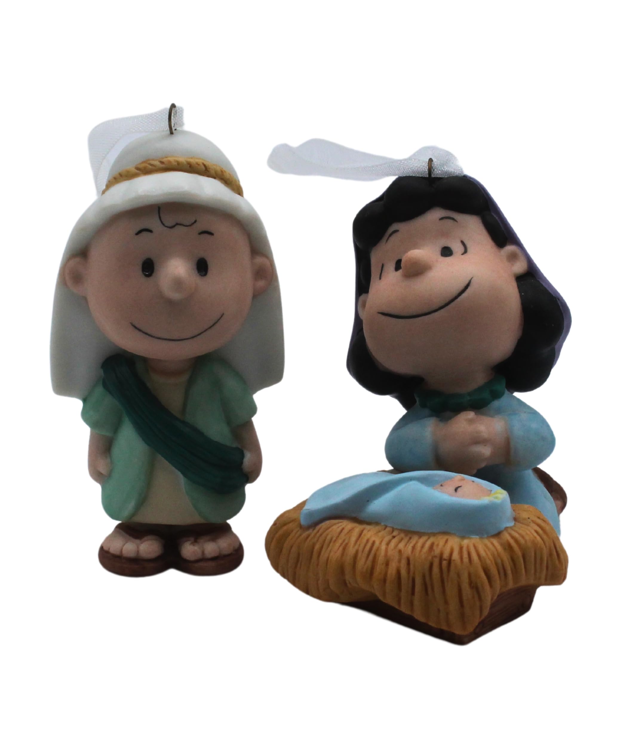 2001 マダムアレクサンダー PEANUTS Charlie Brown箱難 Amazon.com: 2001 PEANUTS PAGEANT Porcelain Set of 2 Hallmark