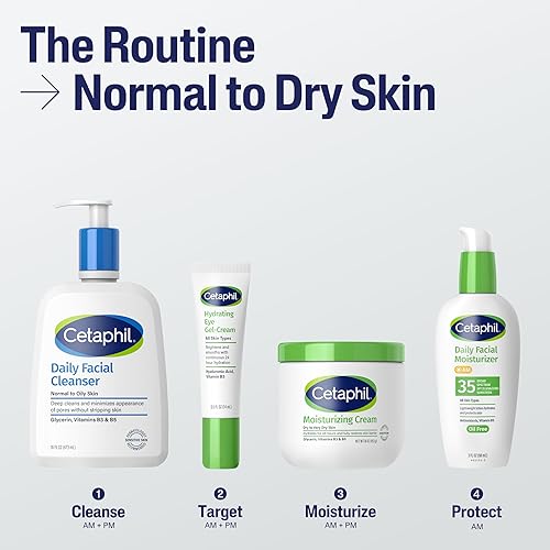 Miniatura 6 de Limpiador facial de Cetaphil limpiador facial diario para pieles sensibles combinadas con grasas 20 onzas espuma suave sin jabón hipoalergénico