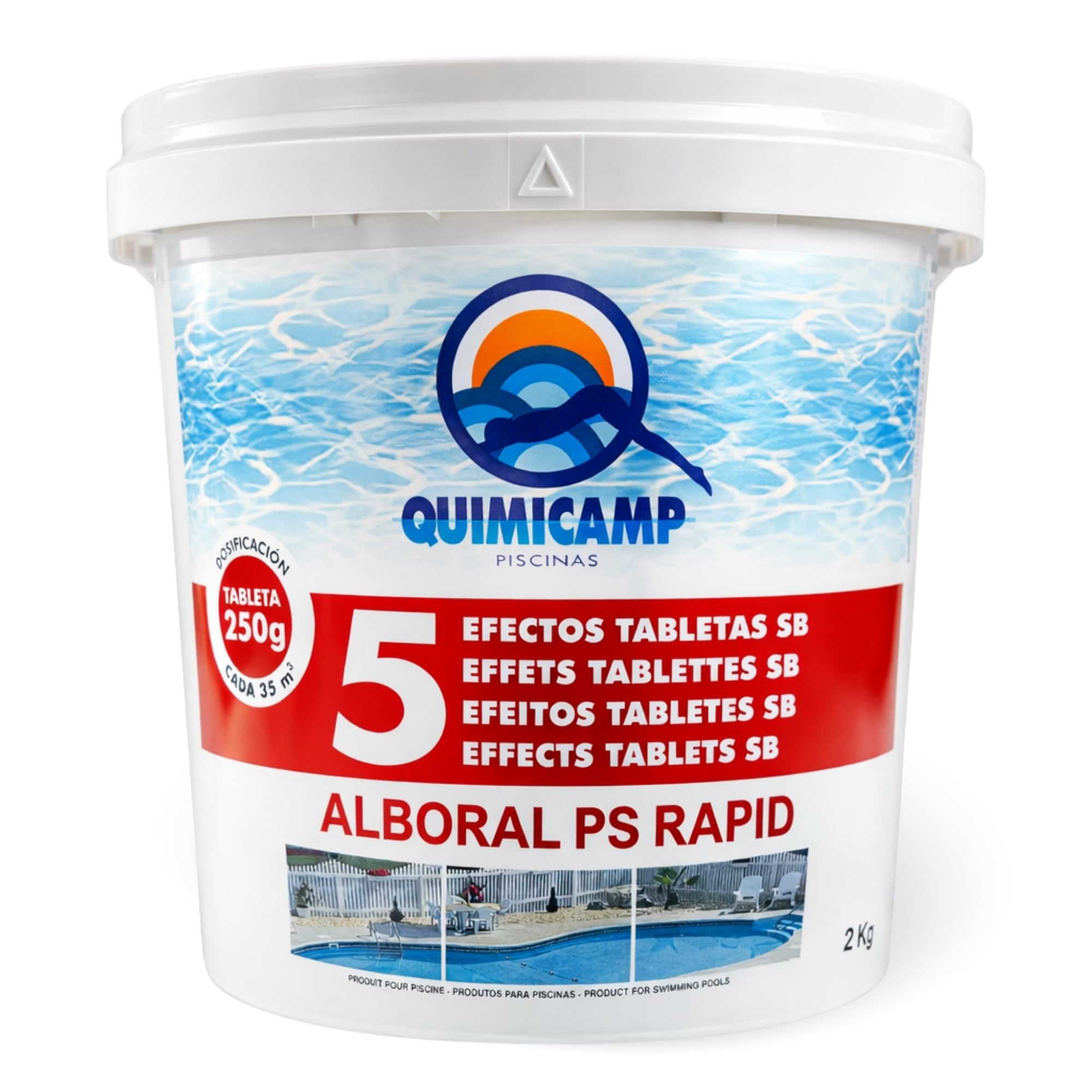 Cloro Choque Accion Rapida, Recuperador Agua Piscina deteriorada, Tratamiento Inicial de la Piscina, Fabricado en España, Forma del Producto Granular, Contiene 5 Kg — view 11