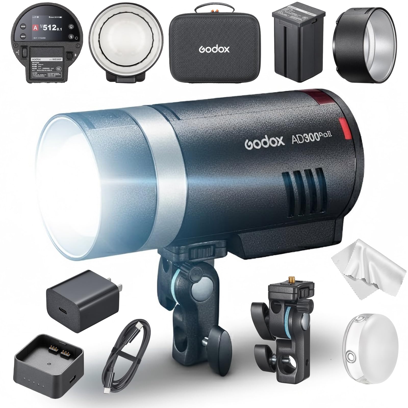 Godox AD300Pro II 300Ws Outdoor Flash, TTL & HSS 1/8000s, 2.4G