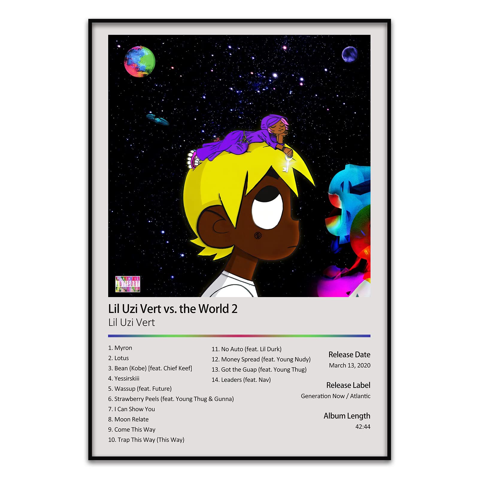 Buy Rapper Hip Hop Music Album Cover Canvas Wall Art Unframed 12x18inch