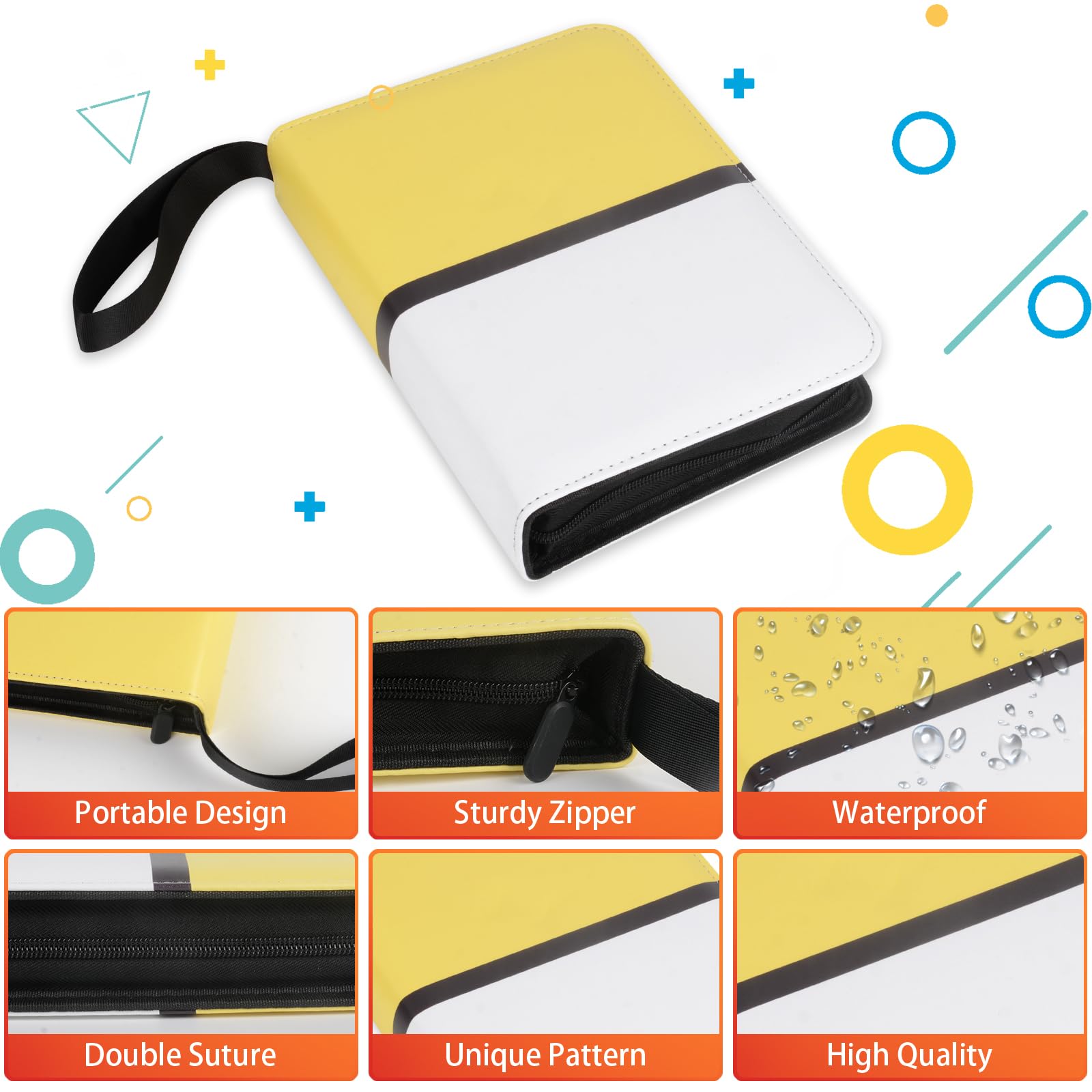 Classeur Carte Pokémon 400 Cartes + 50 Sleeves OFFERTES - Album Zip avec Protection Premium - Idéal Collectionneur 24x17x24 cm