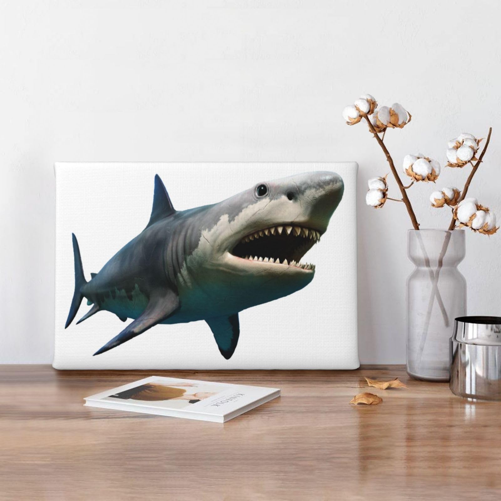 Amazon.co.jp: アートポスター フレーム 装飾画 さめ サメ Shark