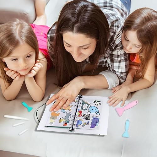 Miniatura 5 de Álbum de recolección de calcomanías reutilizables de búsqueda rápida, libro de calcomanías A6 para adultos, niñas y niños, álbum de recolección de