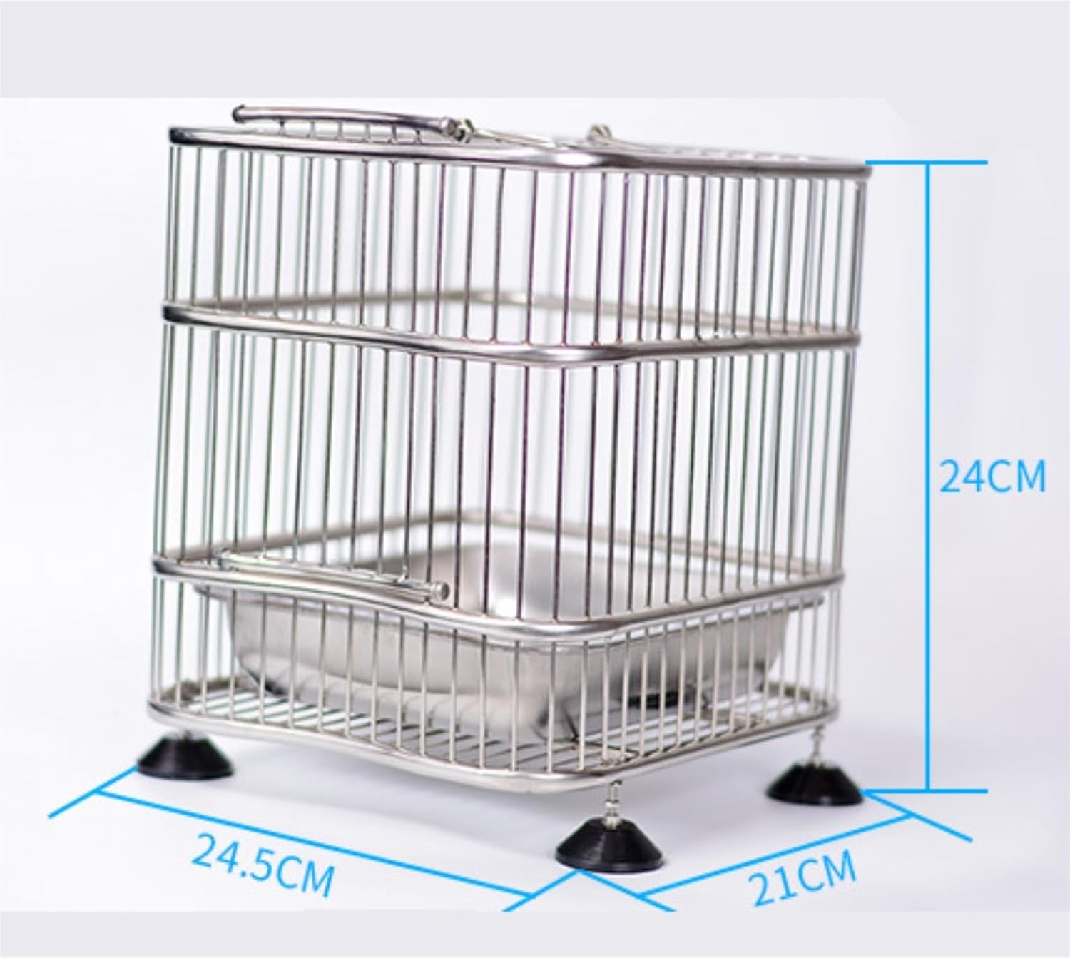鳥かご HOEI 465オカメ ホワイト オカメ 中型インコ オウム 銀メッキ