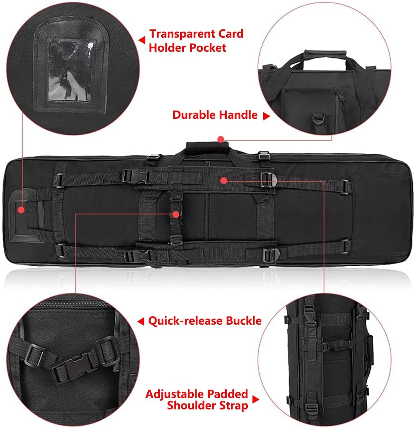 Custodia per Fucile, Borsa per Armi, Resistente e Impermeabile, Fodero Porta Fucili Imbottito, Borsa per Fucile da Caccia, Softair, Tiro, Spedizione di Caccia 85cm