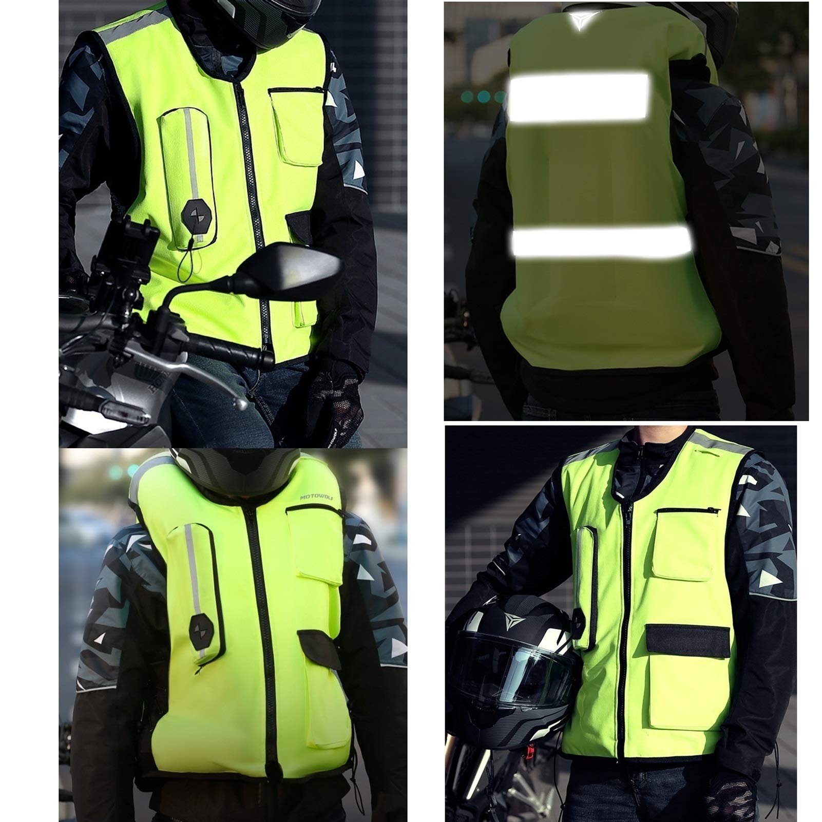 Chaleco de airbag anticaídas para equitación de tela de poliéster,