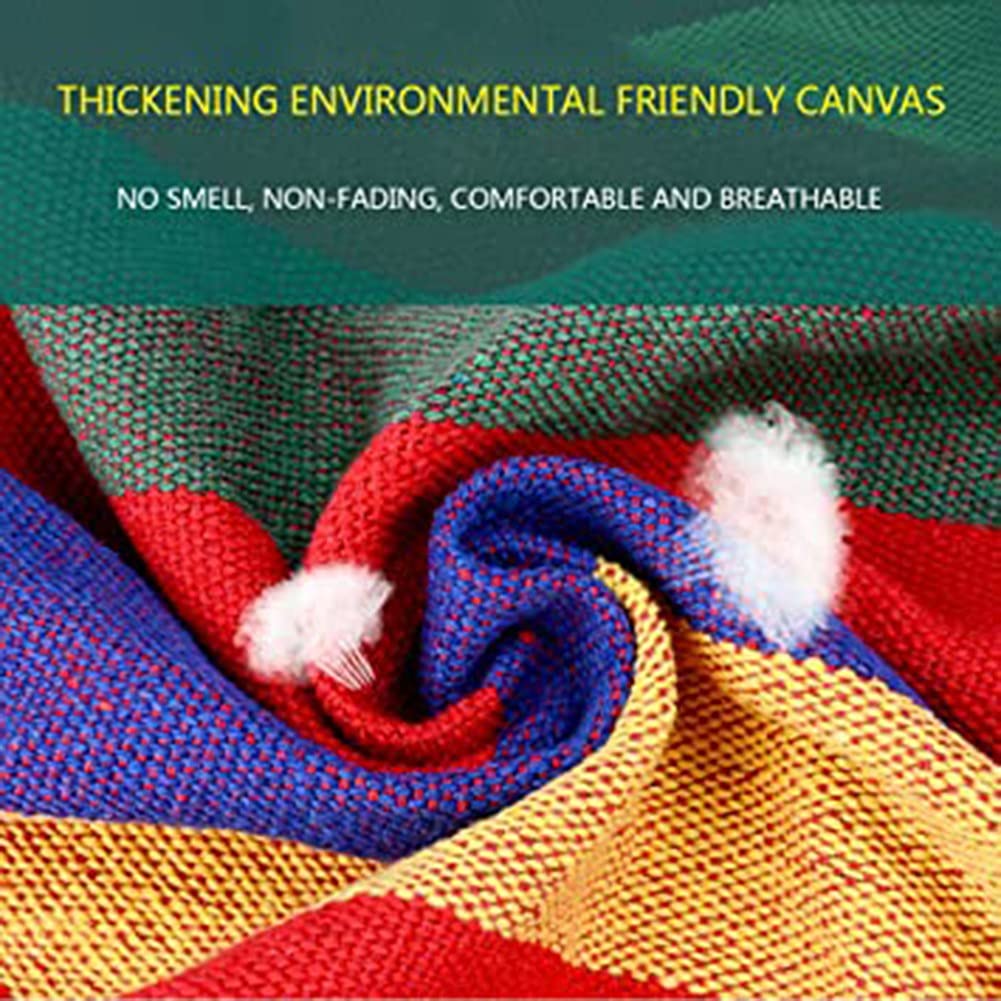 Hamac portable, hamac de camping 190 x 80 cm, hamac en toile épaisse avec sac de voyage compact, parfait for l'intérieur/extérieur, la terrasse, la cour, les voyages, la plage, l'arrière-cour, etc. Ca