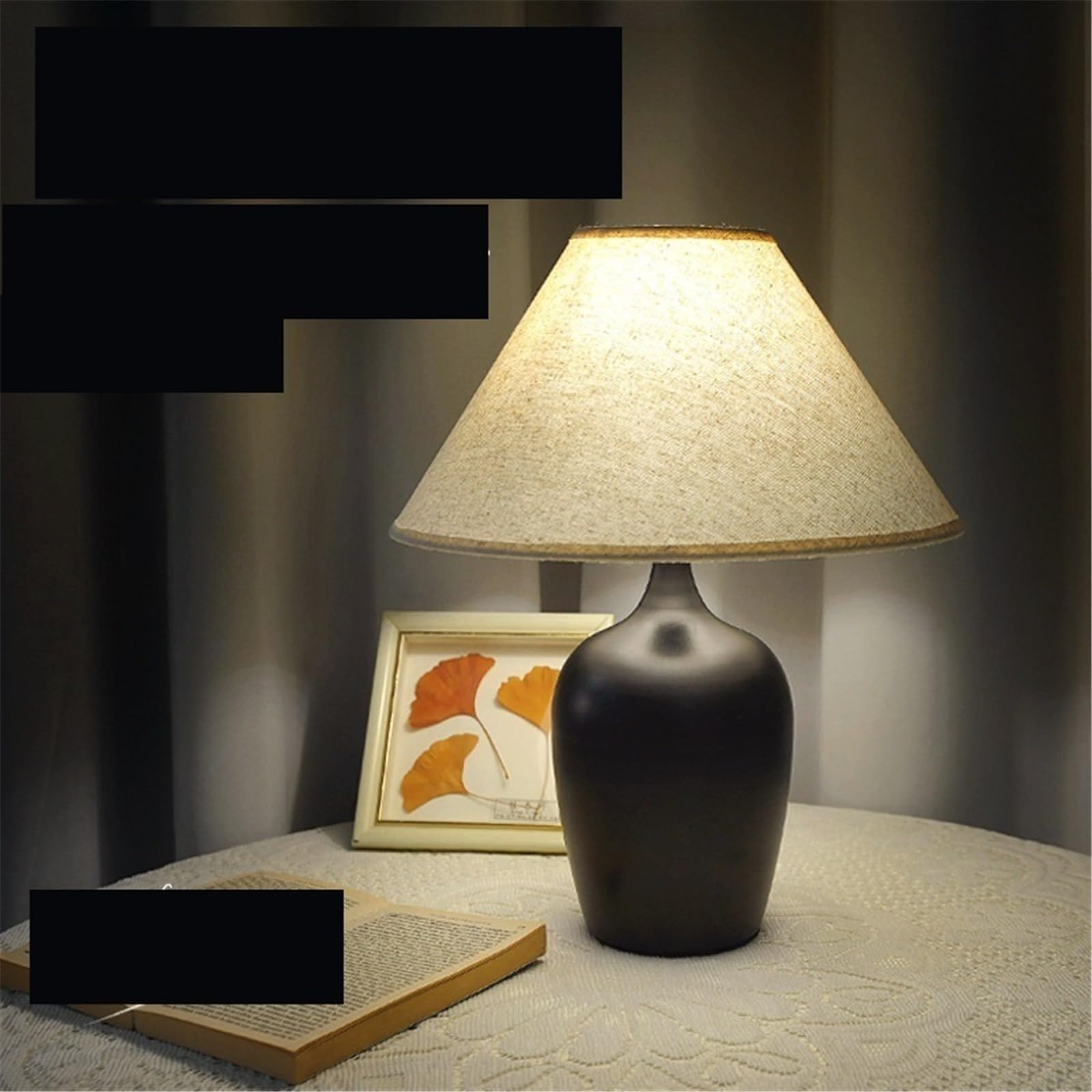 Lampy stołowe Vintage, kwiatowa lampa stołowa z podstawą