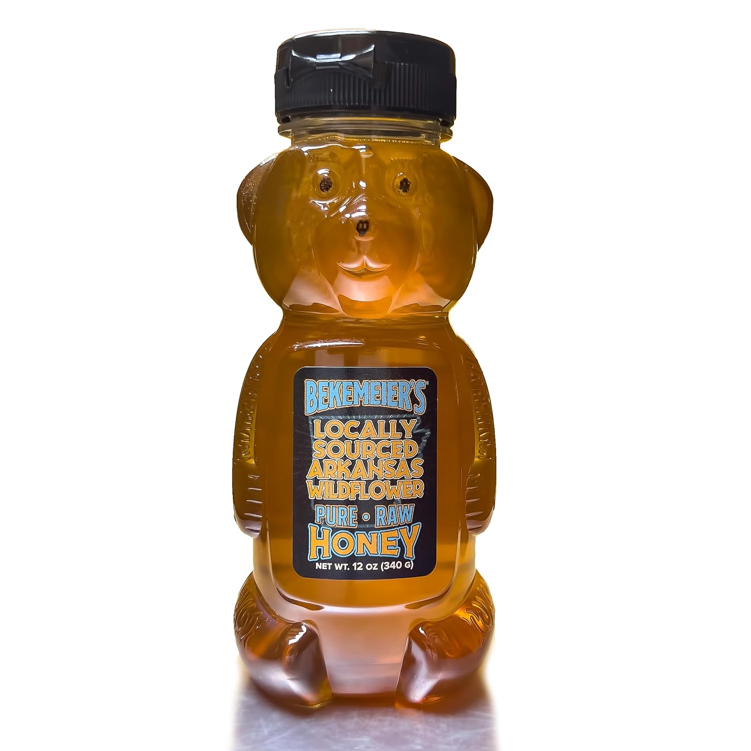 Bekemeier’s 100% Pure, Raw Arkansas Honey – 12 ounces Bear Bottle