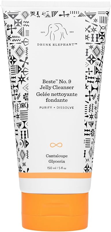 Beste No. 9 Jelly Cleanser - Gel limpiador facial de tamaño viaje - Cuidado clínico limpio de la piel - Libre de crueldad - Probado por dermatólogos - Libre de aceites esenciales, siliconas y fragancias