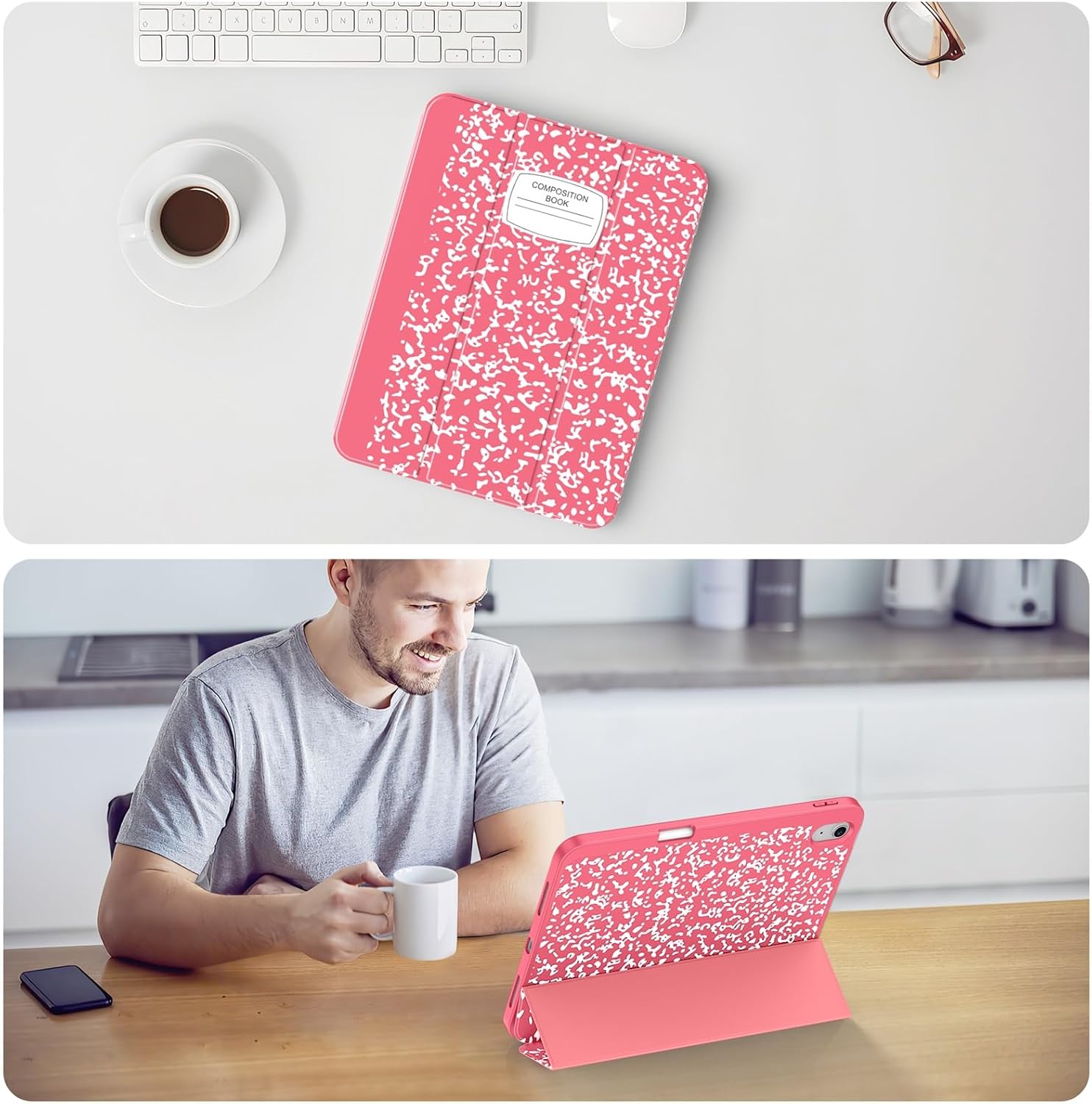 Soke Case for iPad (A16) 11th Generation 2025 11-inch, iPad 10th Generation 10.9 Inch (2022) with Pencil Holder, [Shockproof + Auto Sleep/Wake] Soft Back for iPad 11"/10.9" Cover, Book Watermelon - Image 7