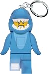 LEGO Lumière porte-clés - Taille de requin Guy Minifigure avec LED Lumières, extra-large, 76mm Étendu