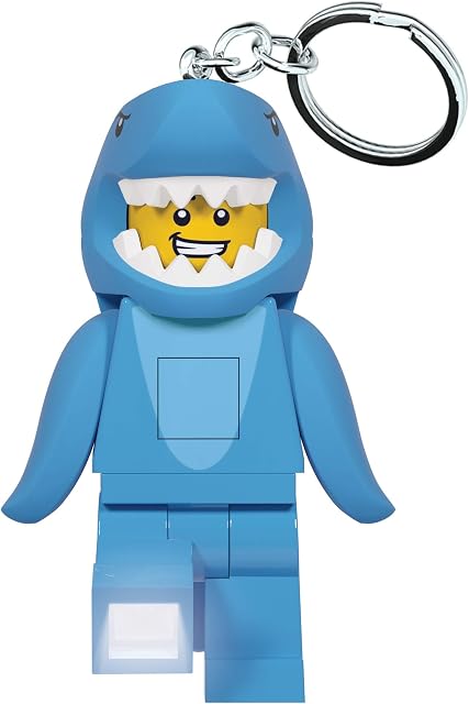 LEGO Lumière porte-clés - Taille de requin Guy Minifigure avec LED Lumières, extra-large, 76mm Étendu