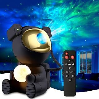 Aoshet Astronaut Sternenhimmel Projektor, Galaxy Nachtlicht, Schwarz