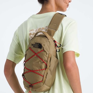 The North Face Borealis Sling Bag, Cedar/Lava Red, One Size