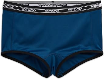 TomboyX Tucking Boy Shorts Underwear Secure Compression, Sustainable Soft Stretch Fabric, Inclusive Fit High Waisted Panties